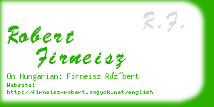 robert firneisz business card